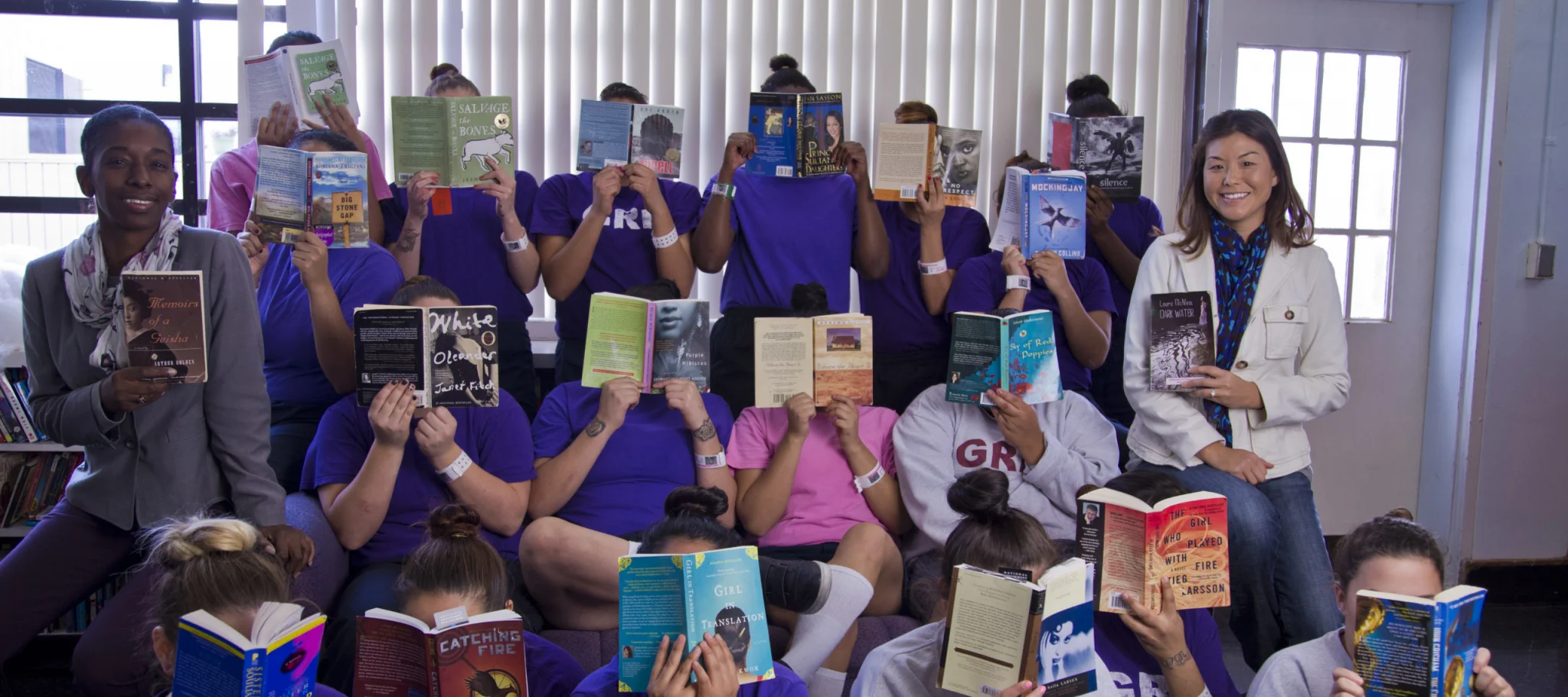 Students and teachers from SDCOL affiliate program, Juvenile Court Book Club.