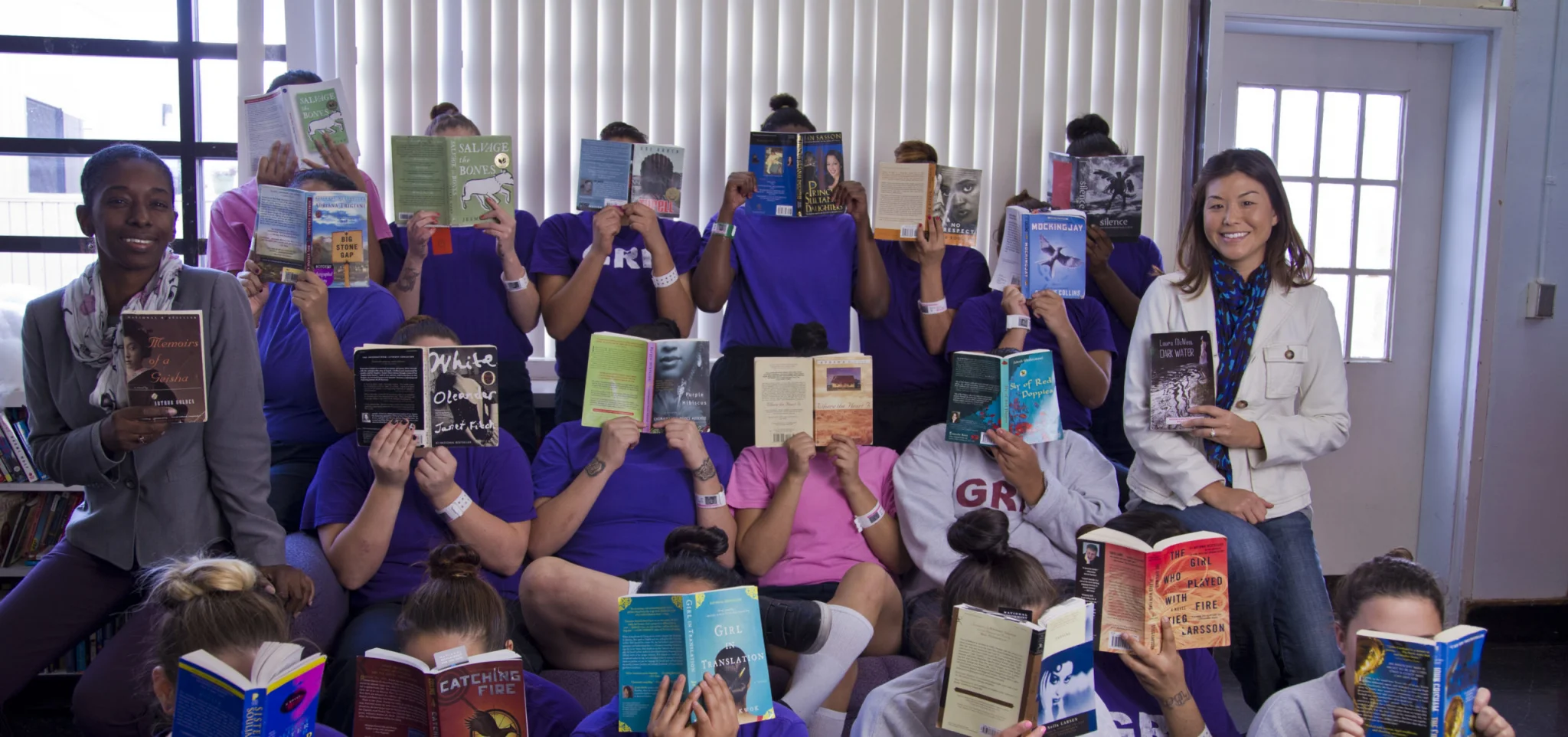 Students and teachers from SDCOL affiliate program, Juvenile Court Book Club.
